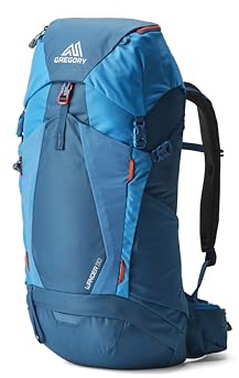 Gregory Youth BKPK'ing - Wander 30 - Kinder Wanderrucksack, 63 cm, 30 L, 0.89 KG, Verstellbarer Kinder-Tagesrucksack für Wandern, Trinksystem-kompatibel, Blau (Pacific Blue)