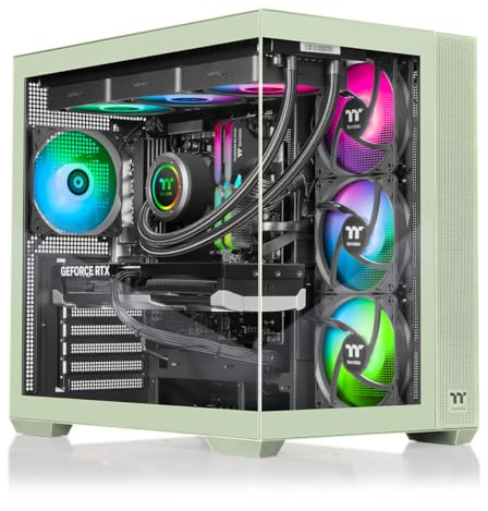 Thermaltake LCGS View 9870M-380 Gaming Desktop (AMD Ryzen™ 7 9800X3D, ToughRam 32GB DDR5 6000MT/s RGB Memory, NVIDIA® GeForce RTX™ 5070, 2TB NVMe M.2, WiFi, Windows 11) V38M-B850-570-LCS