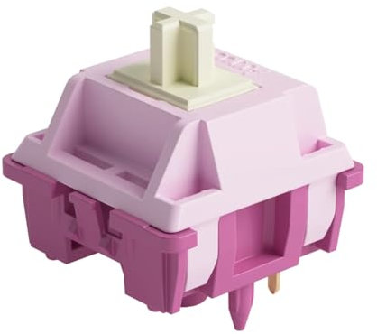 Wzxksoac 45 STK. Cremefarbene Pro Switch 5-Pin 30gf Paragrafenachse, Kompatibel mit MX Mechanical Keyboard