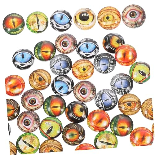 DIYEAH 100pièces Lot De Yeux Ronds Verre Faux Pour Poupées Fournitures De Bricolage Pour Loisirs Créatifs