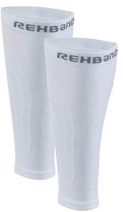 Rehband Knitted Calf Sleeves, Mangas de compresión para Gemelos, Soporte Muscular Transpirable para Running, Crossfit, Ciclismo y Fitness