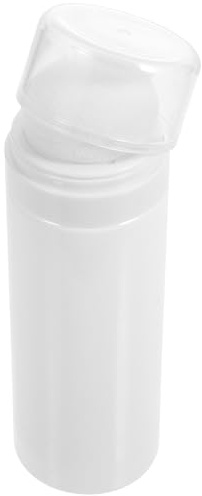 Tragbare Babypuder Dose mit Puderquaste für Junge Mädchen 120g Weiß | Kunststoffbehälter, Integrierter Streuer und Staubkappe, für Reise dem Baden Zufällige Farbe