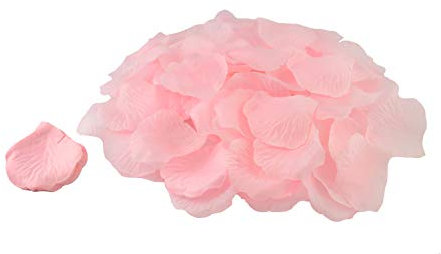 Creativery 100 Stück Rosenblüten (hell rosa 150) // Rosenblätter Blütenblätter Streudeko Blüten Blätter Tischdecko Hochzeit Party