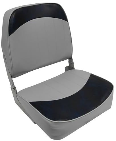 Wise 8WD734PLS Series Standard Low Back Seat Asiento, Gris/Azul, Talla Única