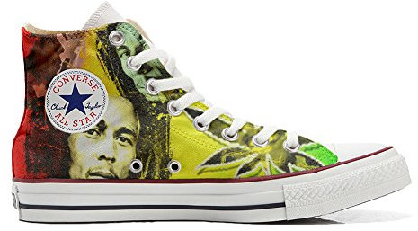 Schuhe Custom Sneakers American USA, personalisierte Schuhe (Handwerk Produkt customized) Bob Marley - size EU 37