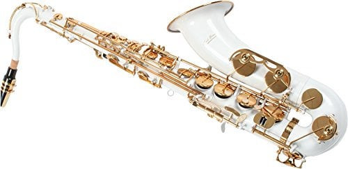 Karl Glaser Tenor Saxophon, weiß/gold, mit Koffer