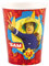 Amscan 9902176 - Becher Feuerwehrmann Sam, 8 Stück, Papier, 250 ml, Pappbecher, Einwegbecher