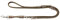 HUNTER Round and Soft Hunting Verstellbare Führleine für Hunde, rund, Leder, weich, robust, 0,6 x 200 cm, oliv