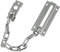 Amig - Cadena de Seguridad para Puertas - Cerradura Interior para Puertas del Hogar u Oficina - Cerrojo para el baño, dormitorio... - Pestillo Plateado - Acero Inoxidable - 200 mm x 3,5 mm