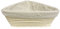 eoocvt Dreieckiger Korb aus Rattan, handgefertigt, mit Leineneinlage, 16 x 16 x 6 cm