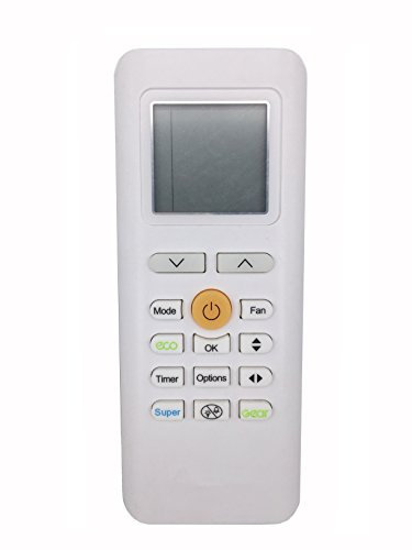 Midea Rg70e/Bgef Télécommande de Remplacement pour Midea Air Conditioner Climatisation Rg70 a/Bgef Rg70e1/Bgef Rg70e2/Bgef Rg70e3/Bgef