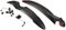 Point POLISPORT 8622100028 - Vorder- und Hinterradschutzblech Cross Country Evo 2-Piece universal für Rennräder und Trekkingräder mit 26'', 27,5' und 29' Laufrädern en Color Schwarz