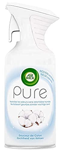 Air Wick Aérosol neutralise les odeurs, douceur de coton - L'aérosol de 250ml