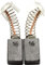 Spazzole di Carbone ca-17-53841 per Hitachi Martello DH 40MA - 7x11x17mm - Con arresto automatico, molla, cavo e connettore - Sostituisce le parti originali 999043 & 999073