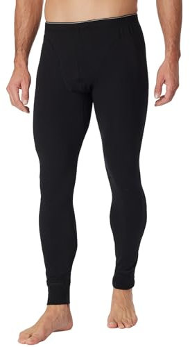 Schiesser Herren Lange Unterhose - 95/5 Organic Unterwäsche, Schwarz_173813, 5/ M EU