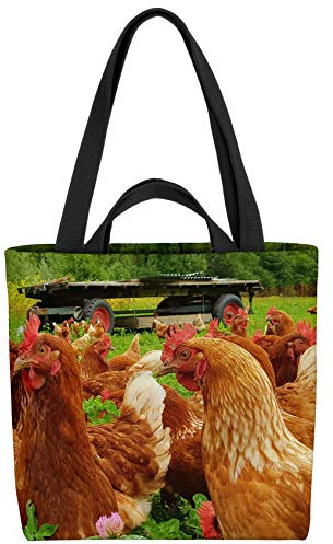 VOID Hühner Ostern Tasche 33x33x14cm,15l Einkaufs-Beutel Shopper Einkaufs-Tasche Bag