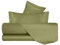 VANITA' DI RASO Completo letto Lenzuola di Raso Matrimoniale, Made in Italy, Lenzuolo piano 240x290cm + Lenzuolo Sotto con Angoli 160x190cm + 2 Federe a 2 Volani 50x80cm - Verde Oliva