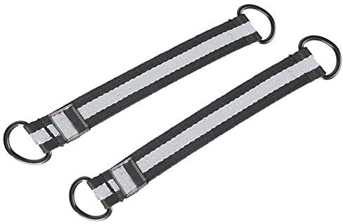 1 paire d'élingues de balançoire avec boucle à anneau en D en métal, ceinture de connexion à bascule transportant une ceinture de balançoire de 100 kg adaptée à tous les accessoires de sport pour hama