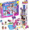 Mega Barbie Coffret de Construction Color Reveal avec Plus de 25 Surprises, 5 Mini-poupées et 6 Animaux et Changement de Couleur, Jouet Enfant, Dès 5 Ans, HHM01
