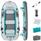 Bestway Hydro-Force Adventure Elite X5 aufblasbares Wasserfloss-Set für 5 Personen, inklusive Schlauchboot, Aluminiumruder, Handpumpe, Tragetasche und Ausrüstungstasche