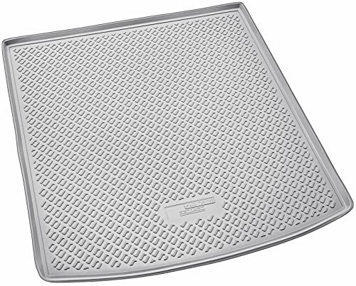 Recambo Gummi Kofferraumwanne Premium passend für VW Touran II | Typ 5T1 | ab 2015 | passgenau mit Rand | Grau