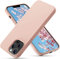 OitiYaa Liquid Silicone Case Compatible with iPhone 13 Pro Case,Full Body Protection,Ultra Slim Shockproof Phone Case with Soft Anti-Scratch Microfiber Lining,6.1 inch, Sand Pink