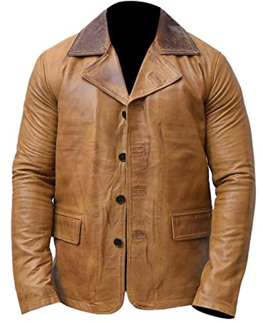 Men’s Red II Dead Arthur Tan Brown Leather Coat Jacket Gaming Costume