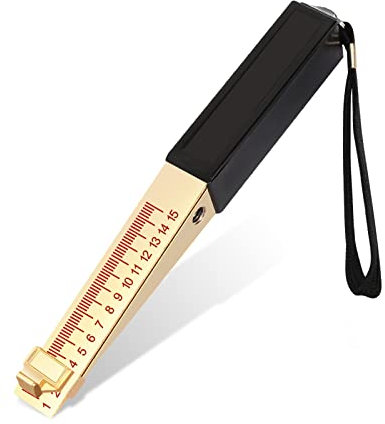 Door Gap Measuring Tool, 1-15mm Fire Door Gap Gauge Checker Tool Engineering Ruler, Feeler Gauges for House Engineering Inspection Flatness Measuring Tool Ruler(0.5mm/0.2mm) (0.2mm)