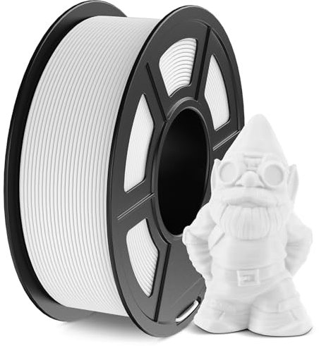 JAYO Matte PLA Filament 1.75mm, 3D Drucker Filament PLA Matte 1.1KG, Neatly Wound Filament, Maßgenauigkeit +/- 0.03 mm, 1.1 KG Spule(2.42 LBS), 363 Meters, PLA Matte Weiß