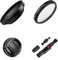 Ensemble d'accessoires pour appareil photo Panasonic G7, GX8, GX9 avec objectif Panasonic Lumix G Vario 14-140 mm f/3.5-5.6 ASPH. POWER O.I.S. avec pare-soleil grand angle en métal, filtre UV