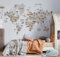 dino wandtattoo PVC FREE, Dinosaurier Wandkarte Groß Dinosaurier Set Wandaufkleber jurassic world in Boy Room Dinosaurier Zimmer Dekor für Jungen Weltkarte WandTatoo