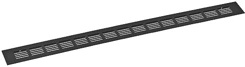 uxcell 1pcs Rectangle Ventilation Grille Aluminum Alloy Mesh Air Vent Cover Louvered Ventilation Cover for Cabinet Wardrobe Shoe Cabinet Closet, 600x50mm / 23.62x1.97