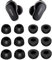 BLUEWALL Foam Ear Tips Compatible with Bose QuietComfort Ultra Earbuds, S/M/L Sizes Fit in Case Soft Memory Foam Tip Eartips Foam Compatible with QuietComfort Ultra 6 Pairs Black