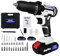 Trapano avvitatore a batteria da 21 V, avvitatore elettrico senza fili, coppia 25+1, 2 velocità, luce LED, 29 accessori, kit di trapano combinato senza fili per casa e giardino, fai da te, (2