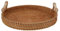 Cesta Redonda De Mimbre, Bandeja Para Servir Con Asas, Bandeja Para Servir De Ratán, Bandeja Tejida Redonda, Bandejas De Mimbre, Cesta, Mesa De Centro(s)