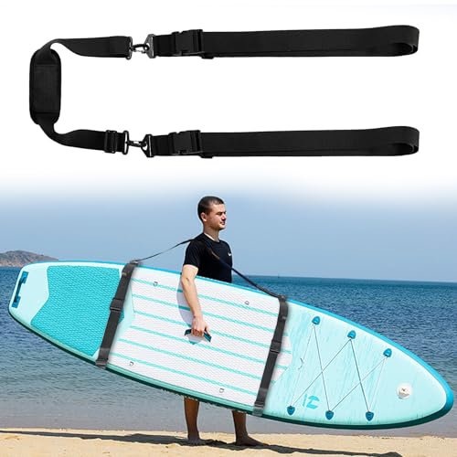 Begonia Surfboard Paddelboard Carry Strap, Kajak Tragegurt, Tragbarer Tragegurt für Kajak, Surfbrett, Schultergurt, Kajak-Aufbewahrungsschlinge für Stand-Up-Paddle-Boards, SUP, Longboards, Kajaks