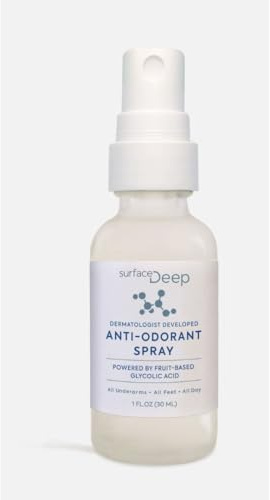 Surface Deep Natural Spray Deodorant for Men/Women, Natural Deodorant Spray, Anti-Odorant, for Women and Men, Aluminum Free, Vegan, Cruelty Free. (Mini SIze 1, Oz)