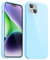 Svanove for iPhone 13/ iPhone 14 Case Silicone, Glossy Soft Rubber Gel Jelly Cute Protective Plastic Simple Plain Phone Case Cover for Women Girl, Slim Thin Flexible Shockproof TPU, Light Blue