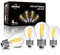 BRIMAX LED E27 Kleinere Glühbirne Warmweiss 2700K 4W (ersetzt 40 Watt) Edison Lampe 380LM AC230V G45 Wasserdicht Filament Fadenlampe für Tischlampen, Wandlampen, Stehlampen 4 Stück nicht dimmbar