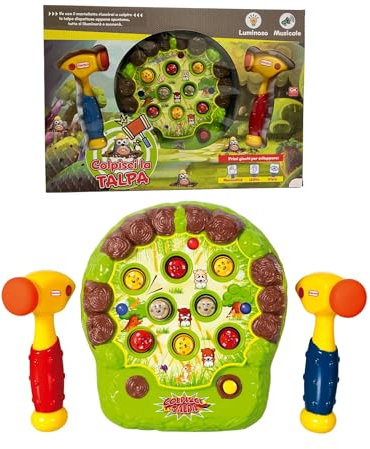 Juego Atrapa El Topo Atrapa Topo con Luces y Sonidos Juego Topo Martillo Juguete Electrónico Arcade Juego Interactivo Golpear el Topo