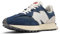 New Balance Homme 327 Sneaker, Bleu, 42.5 EU