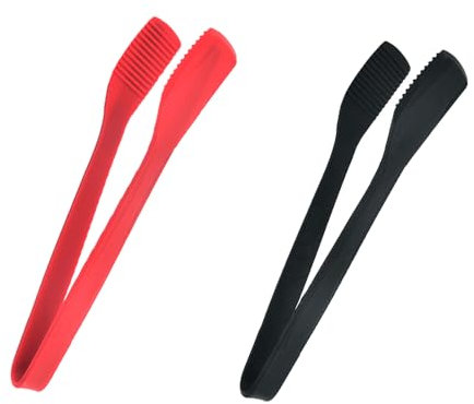 Silicone Kitchen Tongs,LIUHUIZEYU Silicone Tongs for Cooking Multipurpose BBQ Clamp Tongs for Fried Steak, Bake Bread, Toast Salad Tongs（11Inch）