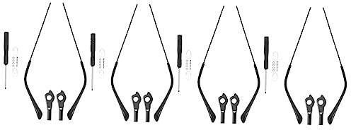 Healvian 4pairs Eyeglass Frame Temple Legs Replacement Parts for Reading Glasses Sunglasses
