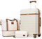 Joyway Set de Valises 3 Pièces, Bagages Moyenne en ABS, Ultralégère Valise Voyage Rigide Durable, avec 4 Roues Pivotantes à 360° et Serrure TSA Comprenant 1 Sac et 1 Trousse de Toilette