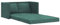 Bodensofa mit Schlaffunktion Dunkelgrün 122x204x55 cm Samt,353961
