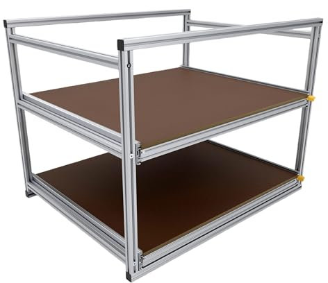 Tinobu Auszug für die Heckgarage im Camper, Heckauszug für Euroboxen, Länge 80cm (Breite: Individuell)