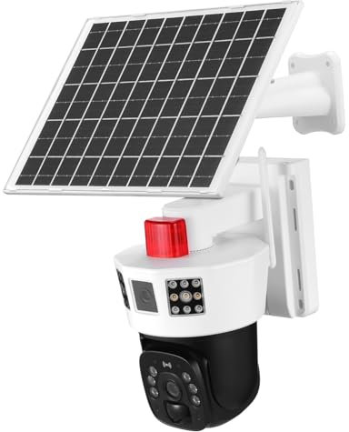 BESPORTBLE Wireless Security Camera Outdoor Triple Monitoring Solar-powered Camera Audio Night Vision