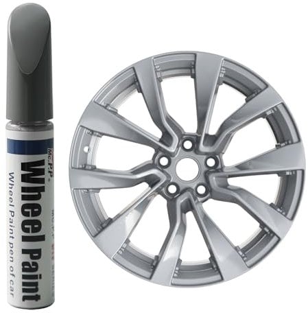 Treesiche Paint Alloy Wheel Touch Up Paint for Tesla Model 3 Highland 19 Nova Wheel Silver Alloy Wheel Touch Up Paint Rim Scratch Repair Wheel Paint Curb Rash Paint Pen(Liquid Vapor)