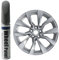 Treesiche Paint Alloy Wheel Touch Up Paint for Tesla Model 3 Highland 19 Nova Wheel Silver Alloy Wheel Touch Up Paint Rim Scratch Repair Wheel Paint Curb Rash Paint Pen（Liquid Vapor）
