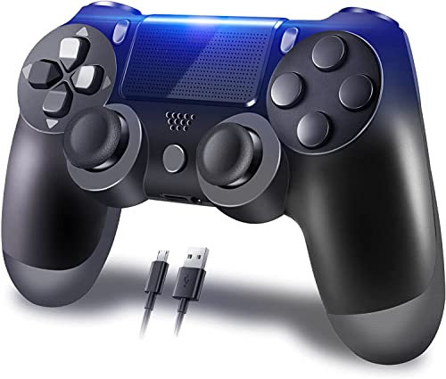 Stycizom Controller Kompatibel mit PS-4,Wireless Joystick Controller Kompatibel mit PS-4/Pro/Slim/PC,Integrierte 600 mAh Batterie mit Doppelt Vibrationssensor/6 Achse